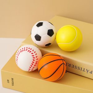 مجموعة من 4 كرات صامتة عالية المرونة من البولي يوريثين، كرات رغوية صغيرة صلبة للعب كرة السلة والبيسبول والتنس وكرة القدم - Product Image 4
