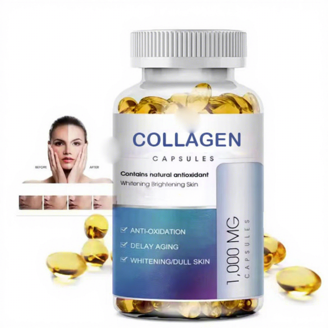 VitaSpring OEM Collagen Soft Capsules Softgel Supplement Protein Vitamin c Skin Nail Hair Whitening Collagen Softgel Capsules