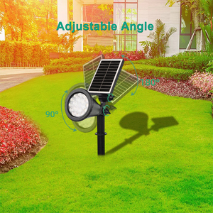 Éclairage <span class=keywords><strong>solaire</strong></span> extérieur décoratif pour jardin, arbre, paysage, <span class=keywords><strong>spot</strong></span> LED <span class=keywords><strong>à</strong></span> angle réglable, étanche, pour allée - Product Image 6
