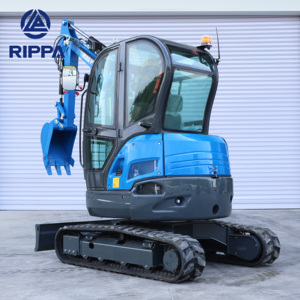 Mini excavadora de 3,5 toneladas, soporte de maquinaria de movimiento de tierras, excavadora pequeña de granja personalizada con cubo - Product Image 3