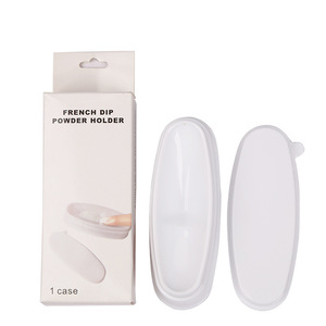 French Smile Line Powder Box <b>Nail</b> Edge Dipping Tray Manicure Tool for French <b>Nail</b> Art - Product Image 2