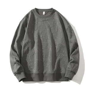 Nouveau pull homme printemps-automne, col rond américain, style décontracté, manches longues, t-shirt basique homme - Product Image 1