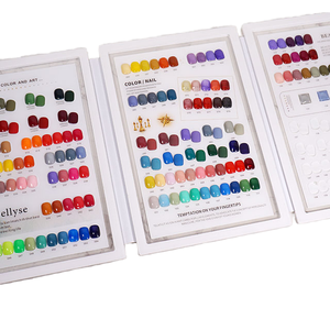 Muestra de Colores de Uñas Acrílicas de 360 Colores, Libro de 3 Páginas, Tabla de Exhibición de Esmalte de Uñas para Uso en Salón - Product Image 1