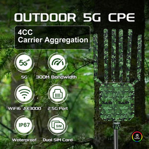 Nouveau routeur Sim extérieur CP520 5G avec AX3000 double carte SIM puces NSA Qualcomm WiFi 6 et fonction de pare-feu d'antenne Omni externe - Product Image 2