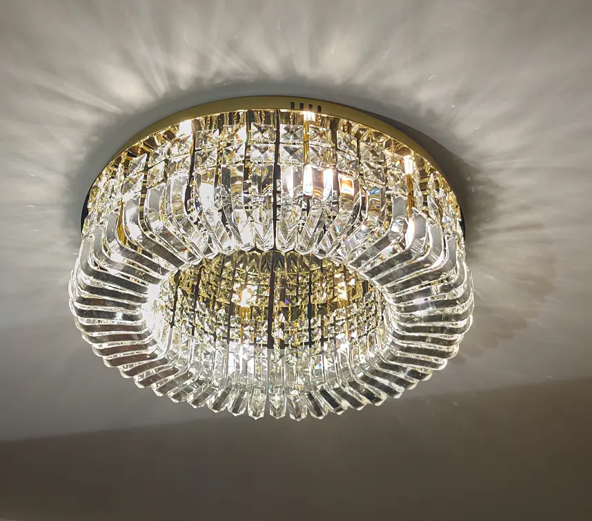 Внутренний роскошный декоративный современный Хрустальный потолочный светильник E14 для гостиной, спальни