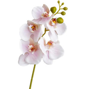 Arreglo Floral de Orquídeas Phalaenopsis Artificiales Realistas con 2 Ramas, Hechas a Mano, Venta al por Mayor de Fábrica, Decoración para el Hogar - Product Image 1