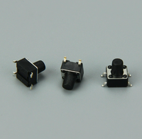 Interruptor Táctil TC-0606AL, 0.1A, 12VDC, 100000 Ciclos, 1.6N, SMD, 4 Pines, RoHS, Mini Interruptor Táctil Cuadrado de 6mm, Interruptor Táctil SMD para PCB