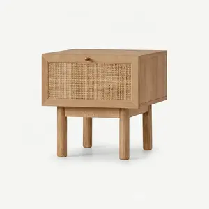 热销产品木质小橱柜带藤条抽屉客厅家具