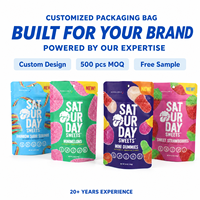 Op maat gemaakte LOGO bedrukte voedselverpakking gedroogd fruit snack Doypack aluminiumfolie plastic geurdicht ziplock staande pouch Mylar zak