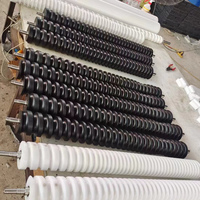 Vis d'alimentation en plastique personnalisée PA66 POM UHMWPE, vis de séparation pour poussoir de bouteille, pour machine d'emballage et convoyeur