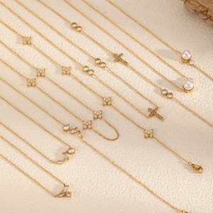 Conjunto de Joyería de Pulseras con Lazo y Circones, Regalo de San Valentín, Estilo Moderno y Elegante - Product Image 1