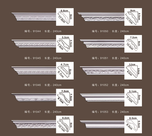 Profilés et moulures en PU pour décoration intérieure et extérieure moderne, plafonds et <span class=keywords><strong>plinthes</strong></span>, décorations d'angle, résistants à l'humidité, écologiques, pour villas - Product Image 4