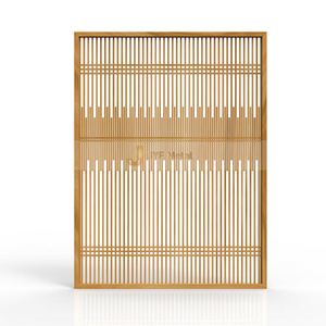 ANN006 Biombo de Acero Inoxidable 304 de Diseño Moderno de Alta Gama, Personalizado de Fábrica, con Recubrimiento PVD Dorado Tipo Espejo, Multifuncional - Product Image 4