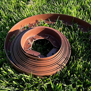 Sunsbuild Flexible <b>Plastic</b> <b>Lawn</b> Edge Grass Stone Border Weather Resistant Easy Install Rectangle Durable Garden <b>Edging</b> - Product Image 5