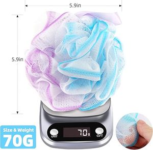 75g/Pc Large Loofahs Shower Sponge, Exfoliating Body Scrubber Shower Scrunchies Mesh Pouf <b>Bath</b> Sponges - Pack of 6 - Product Image 6