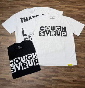 Camiseta de Algodón 100% de Alta Calidad con Estampado Escaneable de Diseñador de Marca de Moda, Manga Corta para Hombre - ¡Gran Cantidad de Camisetas con Estampado de Jarabe para la Tos! - Product Image 1