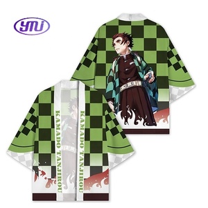 5 Estilos <span class=keywords><strong>de</strong></span> Kimono Haori Japonés Extra Grande <span class=keywords><strong>de</strong></span> Tanjiro, Disfraz <span class=keywords><strong>de</strong></span> Cosplay <span class=keywords><strong>de</strong></span> Cazador <span class=keywords><strong>de</strong></span> Demonios, Capa, Disfraces <span class=keywords><strong>de</strong></span> <span class=keywords><strong>Kimetsu</strong></span> <span class=keywords><strong>No</strong></span> <span class=keywords><strong>Yaiba</strong></span>, Camiseta <span class=keywords><strong>de</strong></span> Anime <span class=keywords><strong>de</strong></span> Verano - Product Image 1