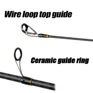 Canne à pêche spinning OEM ODM 2,13 m pour leurres, poignée EVA, anneaux en céramique, action légère ML, carbone 40T+30T, pour la pêche au bar - Product Image 4