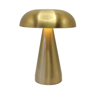 Lampe de table sans fil Hotsale en métal doré nordique, forme champignon, avec contrôle tactile et 3 couleurs de lumière, pour décoration moderne de la maison - Product Image 2