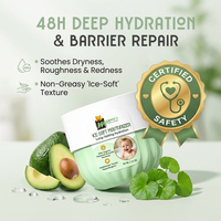 MOMMY'S LITTLE MONSTER Nouveau Hydratant Glacé Apaisant pour Bébé Soin Rafraîchissant pour Nouveau-né Crème Corporelle Apaisante pour Fesses Rouge de Bébé