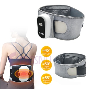 Ceinture de massage chauffante vibrante rechargeable 2024, soulagement des douleurs dorsales, soin du corps, masseur lombaire - Product Image 3