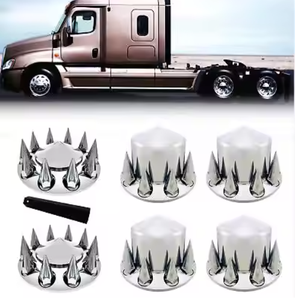 Type de pare-chocs en acier inoxydable chromé enjoliveur amovible couvercles d'écrou de roue GYATSO marque 33mm taille AC Schnitzer série 7 camions américains - Product Image 5