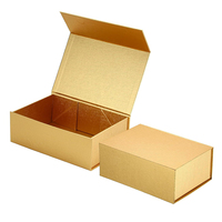Boîte cadeau de luxe à fermeture magnétique pour bijoux, couleur or, pour mariage, Noël, Saint-Valentin, demande en mariage