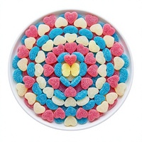 OEM Factory Direct Heart-shaped Soft Candy Fudge Sour Flavored Colorful Cartoon-Shaped Sugar Candies