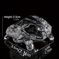 Figurine de tortue en cristal, artisanat fait main, cadeau de Noël, décoration de table, vente en gros