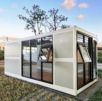 Maison conteneur préfabriquée extensible 40 pieds 20 pieds aux normes locales, 1 2 3 4 5 chambres, prix de la cabane modulaire de jardin