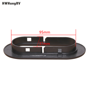 HWHongRV Cache-œillet ovale en plastique noir pour siège de course et revêtement de chaise de gaming - Product Image 2