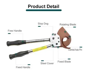 Ratchet Cutter J40 Power Construction Machines And Tools Hand Ratchet Cable Cutter For Copper Aluminum Cable