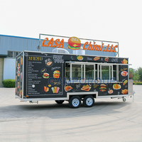 Camion de cuisine de rue CAMPTRL, remorque entièrement équipée, cuisine mobile, caravane alimentaire, kiosque extérieur pour pizza et café