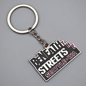 Venta al por mayor EE. UU. Seattle turista recuerdo llavero de metal - Product Image 3