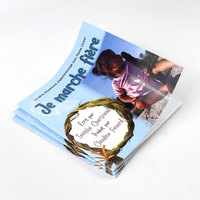Impression personnalisée de livres pour enfants en couverture souple colorée avec reliure agrafée