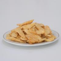Atractivo y Saludable Snack Salado, Rebanadas de Bardana Fritas al Vacío, Chips de Verduras Secas Tempura, Verduras Envasadas al Vacío Personalizadas