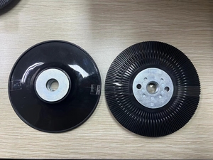 Di alta qualità <span class=keywords><strong>flessibile</strong></span> da 4.5 pollici <span class=keywords><strong>disco</strong></span> in fibra di <span class=keywords><strong>plastica</strong></span> supporto Pad <span class=keywords><strong>per</strong></span> smerigliatrice angolare <span class=keywords><strong>disco</strong></span> nero - Product Image 6