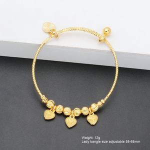 JXX Pulsera Ajustable con Dijes de Corazón y Estrella Colgante para Mujer, Venta al por Mayor, Joyería de Moda - Product Image 2