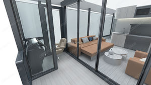 Allhouse Aluminio Turismo <span class=keywords><strong>Restaurante</strong></span> flotante Agua Casa flotante para fiesta y placer familiar - Product Image 6