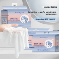 Serviette de toilette jetable murale en coton 100% de haute qualité pour bébé, douce, pour le soin personnel, fabriquée en Chine