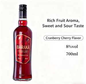 B2B Bulk Cranberry <strong>Cherry</strong> <strong>Liqueur</strong> 8% ABV 700ML 12 Bottles ODM Custom MOQ50 China Factory Caf Supermarket Bar - Product Image 1