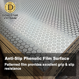 Vietnam Premium Hexagon Anti-Slip Film Faced Plywood Reusable WBP Phenolic Plywood for <b>Trailer</b> <b>Floor</b> - Product Image 2