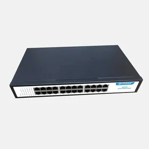 Baru 100/1000M 48V Ethernet Switch 10/100/1000mbps UPLink Port 24 Port Ethernet jaringan POE Switch