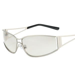 Women's Metal Hollowed-out <b>Sunglasses</b> UV400 PC Lens Black Frame Y2K Trendy Street Style Outings Cycling Driving Party - Product Image 5