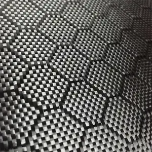 3K 240gsm Honeycomb Hexagon Kohle faser gewebe Stoff materialien