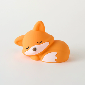 trending product 2026 Cute Animal Fox Silicone night <b>light</b> Portable Bedroom Touch Control USB Rechargeable LED Lamp For kids - Product Image 5