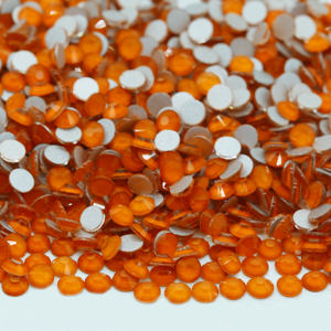 Xulin Flatback Strass Moka <span class=keywords><strong>Orange</strong></span> Sang Couleur Non Hot Fix Verre Strass - Product Image 1