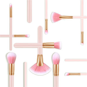 Haute Qualité 10pcs Cheveux Synthétiques Accessoires Cosmétiques Logo Personnalisé <span class=keywords><strong>Ducare</strong></span> Pinceau De Maquillage Ensemble D'étiquette Privée - Product Image 4