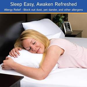 Kraliçe yatak koruyucu-fermuarlı Bedbug su geçirmez yatak örtüsü, Premium kalite hipoalerjenik yatak <span class=keywords><strong>Encasement</strong></span> beyaz - Product Image 3