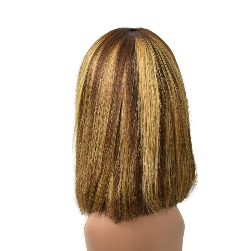 Wholesale Natural Color Unprocessed Thickener Extension Wigs With Frontal Lace